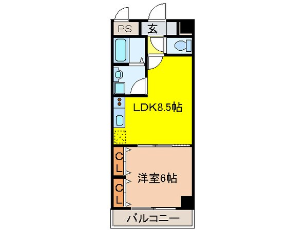 ラ・ポ－エあきの物件間取画像